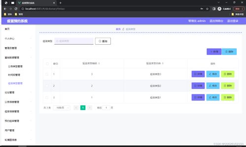 ssm673疫苗预约系统 vue